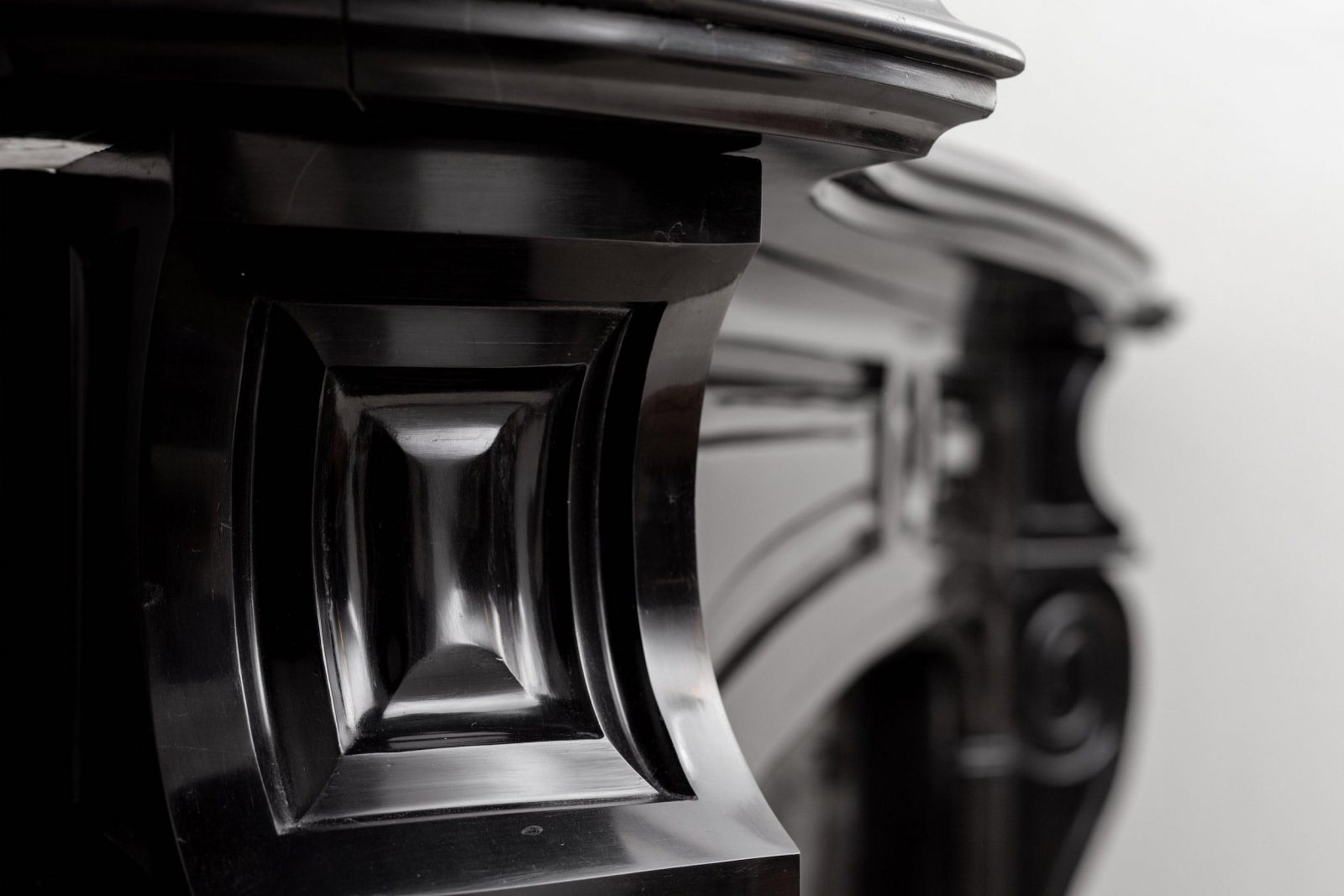 LOUIS XV STYLE NOIR DE MAZY ANTIQUE FIREPLACE - Image 9