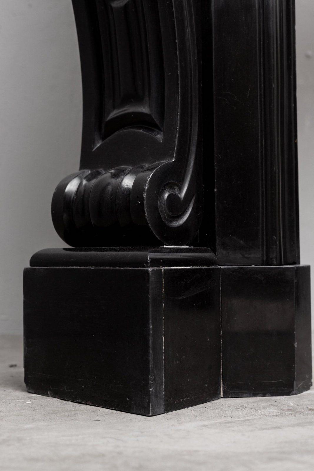LOUIS XV STYLE NOIR DE MAZY ANTIQUE FIREPLACE - Image 12