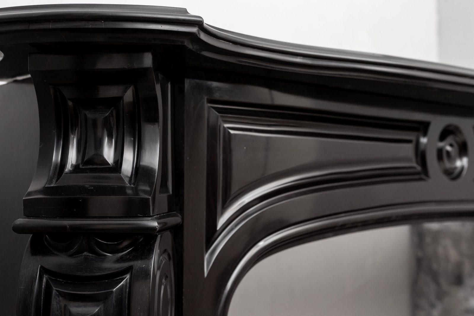 LOUIS XV STYLE NOIR DE MAZY ANTIQUE FIREPLACE - Image 11