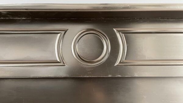 Antique Black Marble Circular Fireplace - Image 6