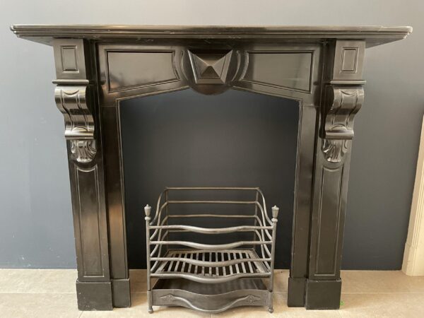 BLACK MARBLE NOIR DE MAZY ANTIQUE FIRE PLACE