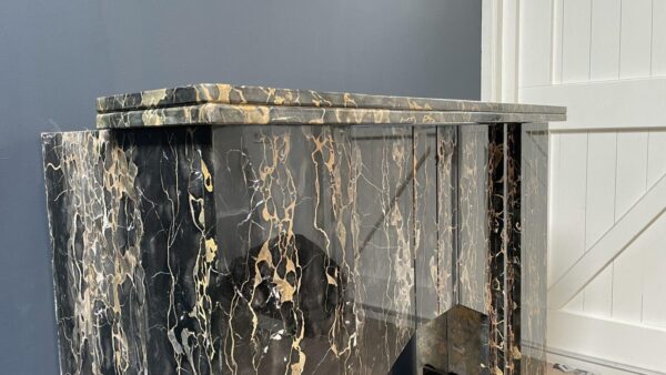 Special Art Deco Circulation Fireplace  Exclusive Portoro Marble - Image 7