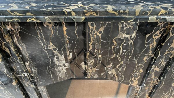 Special Art Deco Circulation Fireplace  Exclusive Portoro Marble - Image 11