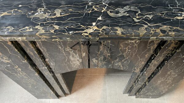 Special Art Deco Circulation Fireplace  Exclusive Portoro Marble - Image 12