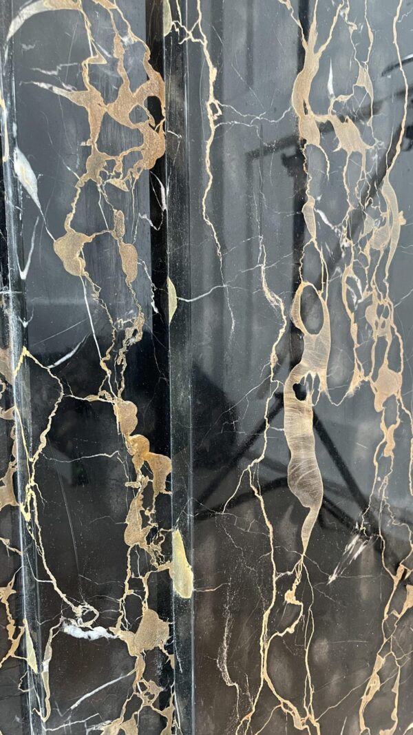 Special Art Deco Circulation Fireplace  Exclusive Portoro Marble - Image 13