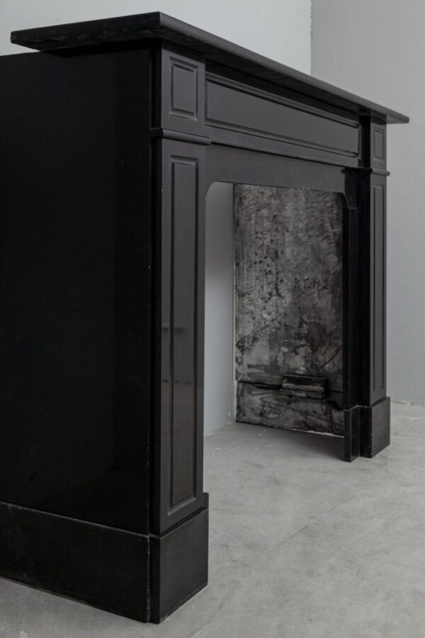 BLACK MARBLE ANTIQUE FIREPLACE - Image 3