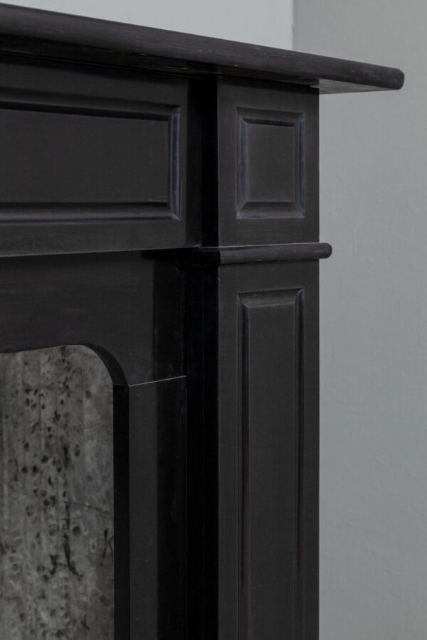 BLACK MARBLE ANTIQUE FIREPLACE - Image 4