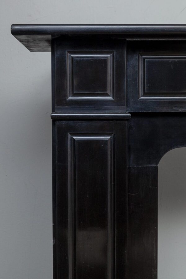 BLACK MARBLE ANTIQUE FIREPLACE - Image 5