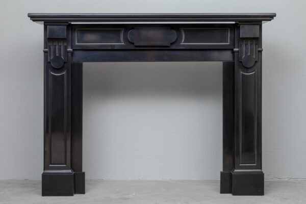 NEOCLASSIC BLACK MARBLE ANTIQUE FIREPLACE