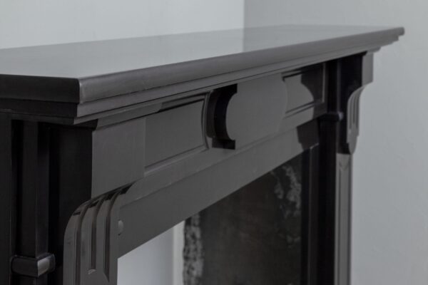 NEOCLASSIC BLACK MARBLE ANTIQUE FIREPLACE - Image 5