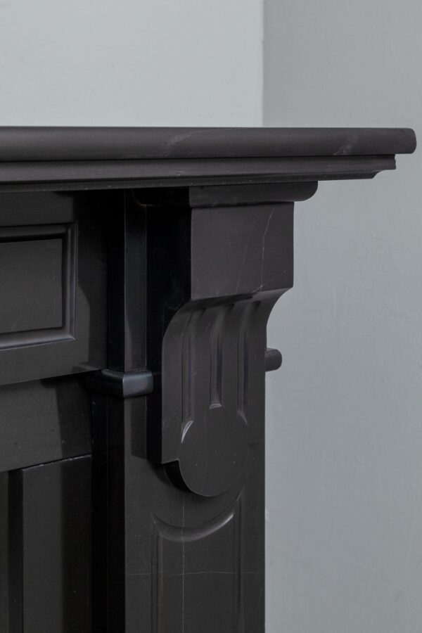 NEOCLASSIC BLACK MARBLE ANTIQUE FIREPLACE - Image 3