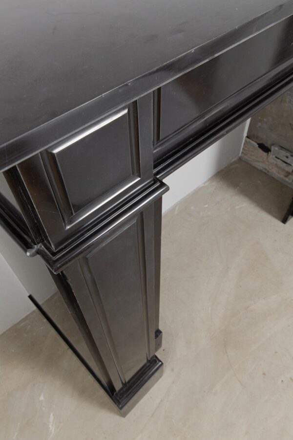 BLACK MARBLE ANTIQUE FIREPLACE - Image 4