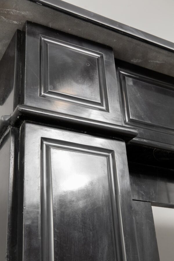 BLACK MARBLE ANTIQUE FIREPLACE - Image 3