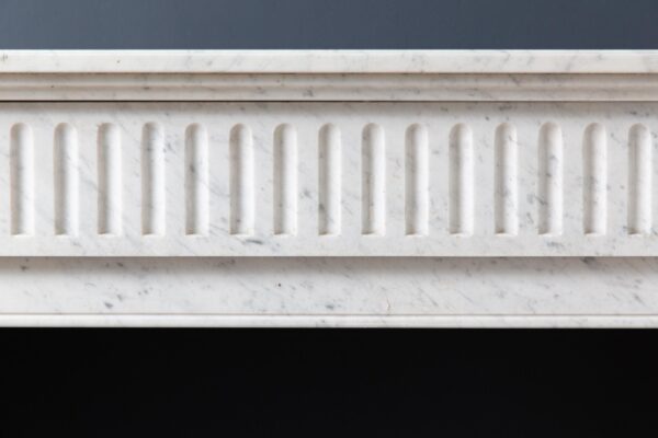 Carrara Marble White Antique Fireplace Surround - Image 14