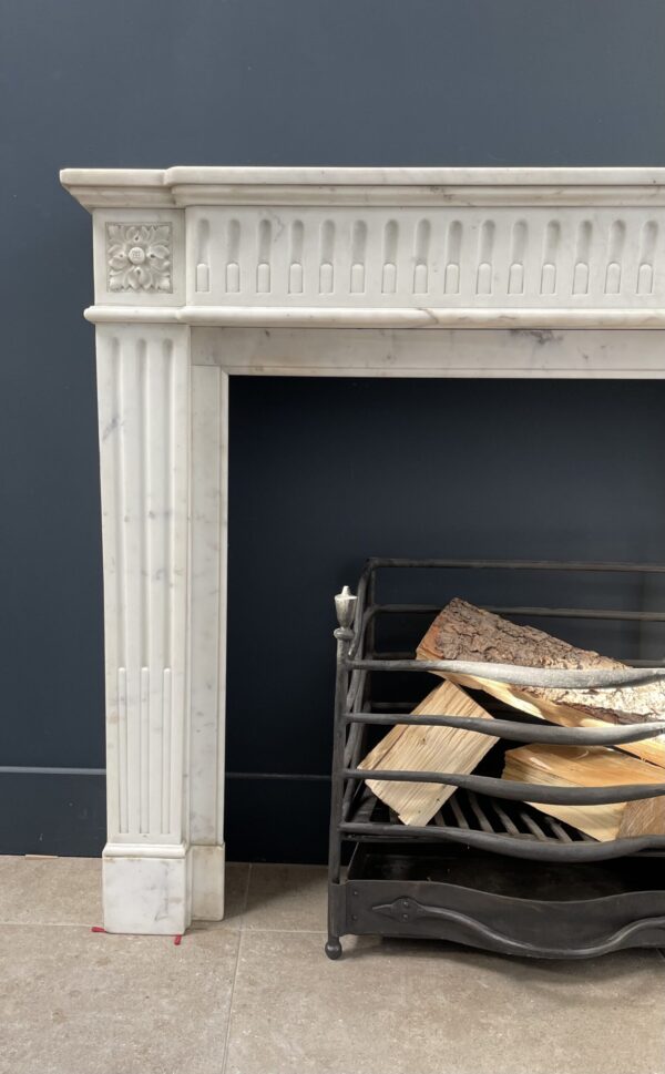 Antique fireplace white