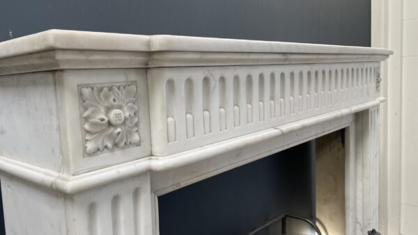 Antique fireplace white