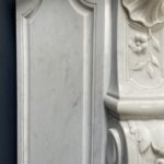 Antique White Fireplace with Inset.