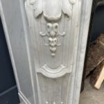 Antique White Fireplace with Inset.