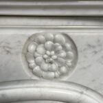 Antique White Fireplace with Inset.