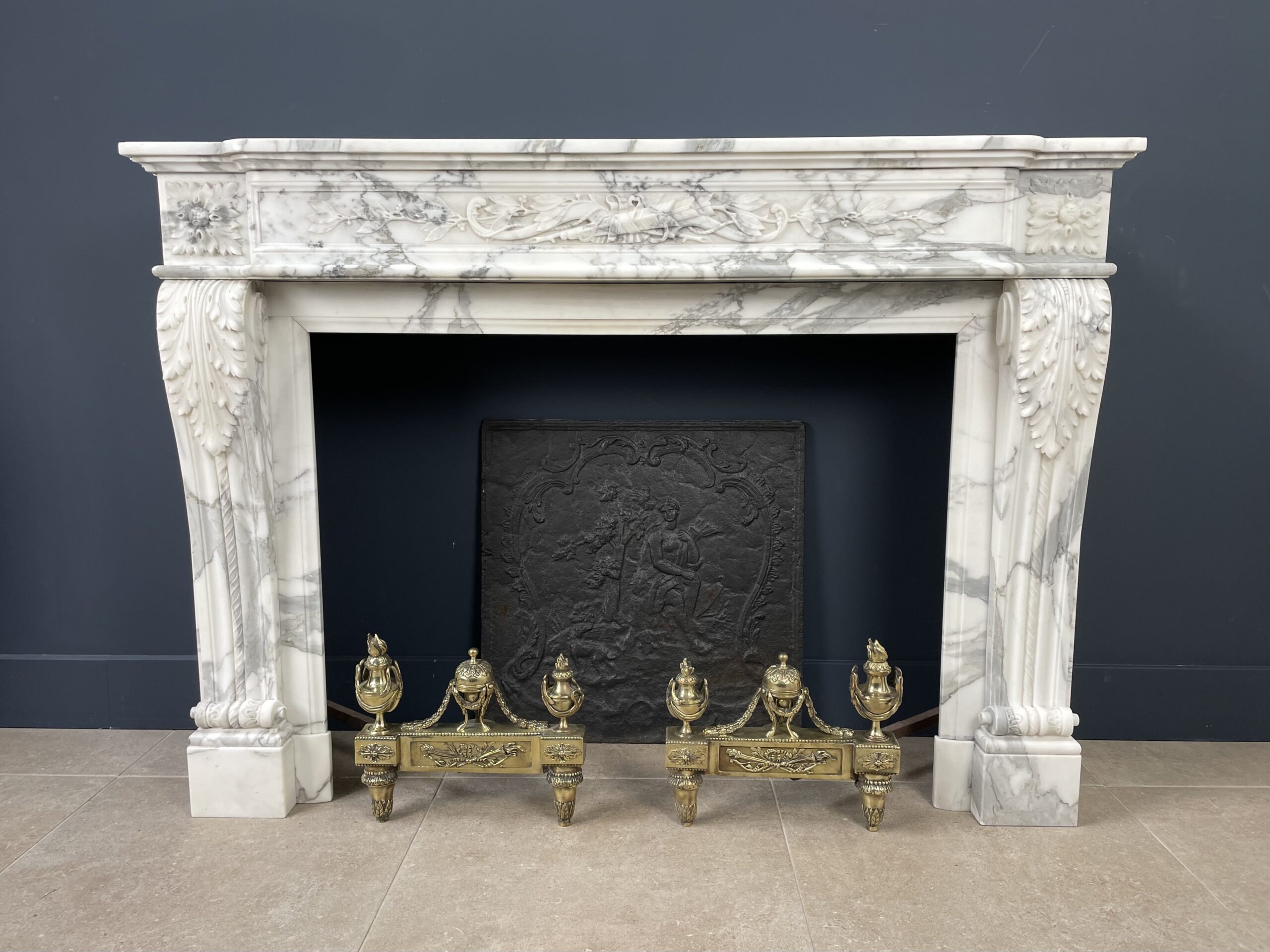 Luxury Fireplace Arabescato