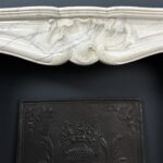 White antique Rococo Fireplace