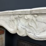 White antique Rococo Fireplace