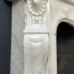 White antique Rococo Fireplace