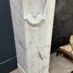 White antique Rococo Fireplace