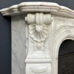 White antique Rococo Fireplace