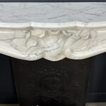 White antique Rococo Fireplace