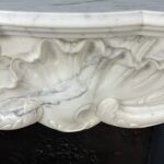 White antique Rococo Fireplace