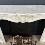 White antique Rococo Fireplace
