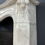 White antique Rococo Fireplace