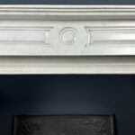 Antique fireplace white marble
