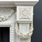 Antique Fireplace White Garland fireplace