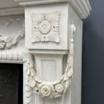 Antique Fireplace White Garland fireplace