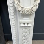 Antique Fireplace White Garland fireplace