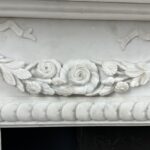 Antique Fireplace White Garland fireplace