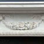 Antique Fireplace White Garland fireplace