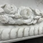 Antique Fireplace White Garland fireplace