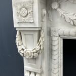 Antique Fireplace White Garland fireplace