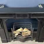 Antique Circular Black Marble Fireplace