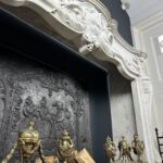 Antieke schouw wit Louis XV