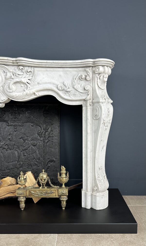 Antieke schouw wit Louis XV