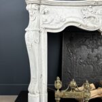 Antieke schouw wit Louis XV