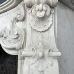 Antieke schouw wit Louis XV