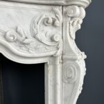 Antieke schouw wit Louis XV