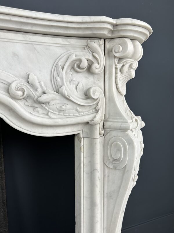 Antieke schouw wit Louis XV