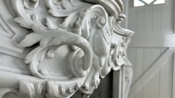 Antieke schouw wit Louis XV
