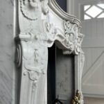 Antieke schouw wit Louis XV
